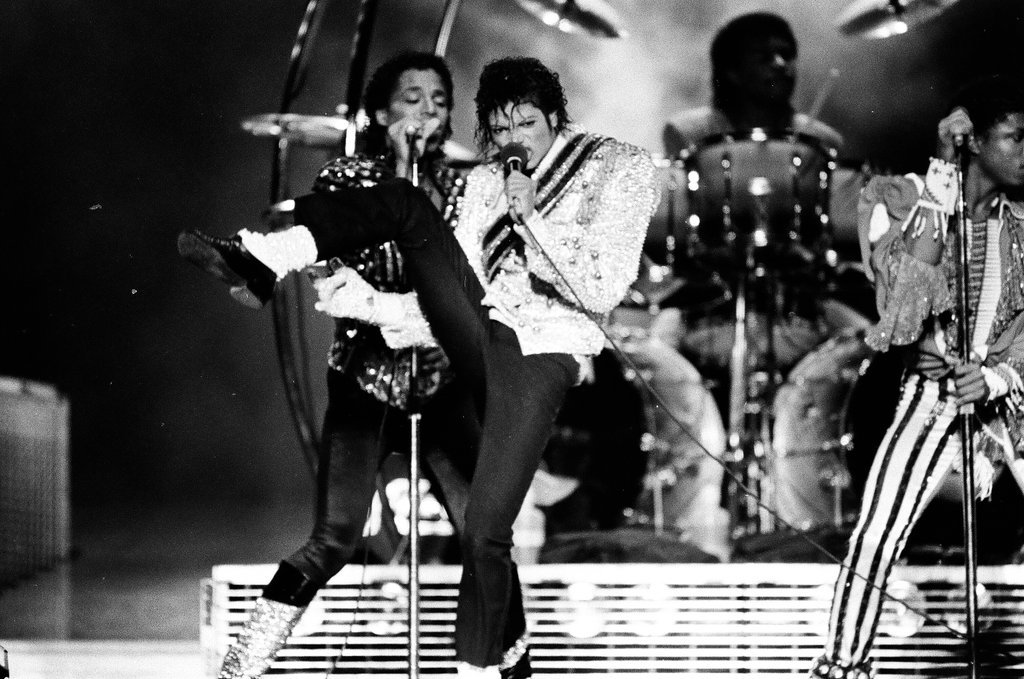 Michael Jackson concert at Comiskey Park - Bob (Robert) Black for Chicago Sun-Times