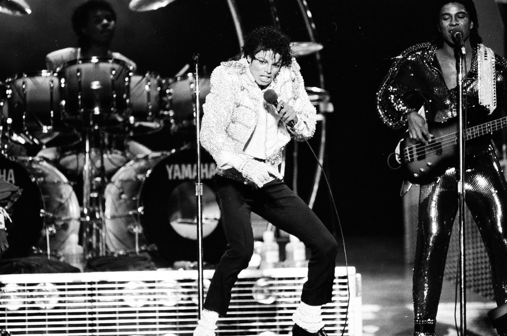 Michael Jackson concert at Comiskey Park - Bob (Robert) Black for Chicago Sun-Times