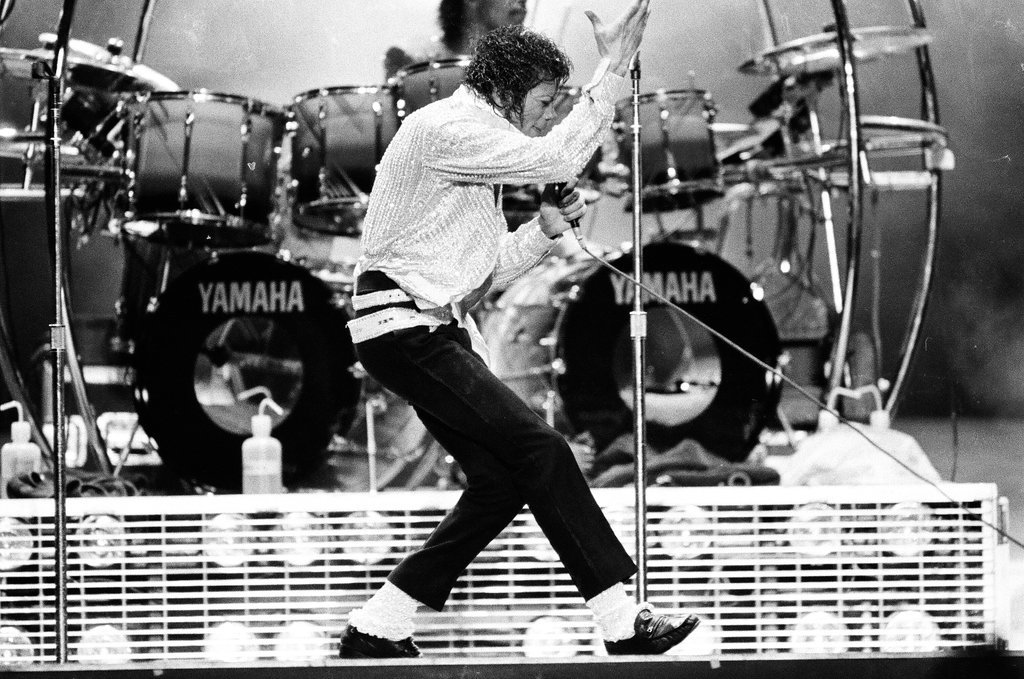 Michael Jackson concert at Comiskey Park - Bob (Robert) Black for Chicago Sun-Times
