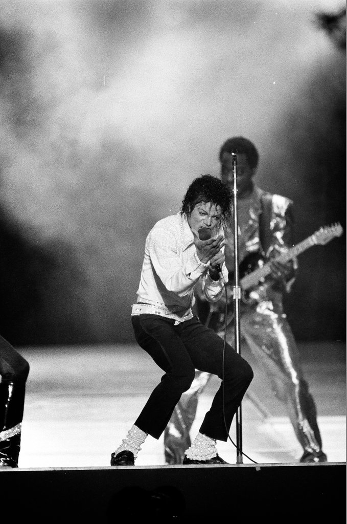 Michael Jackson concert at Comiskey Park - Bob (Robert) Black for Chicago Sun-Times