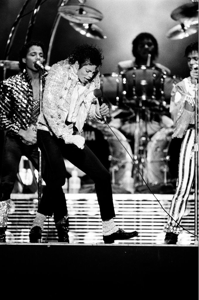 Michael Jackson concert at Comiskey Park - Bob (Robert) Black for Chicago Sun-Times