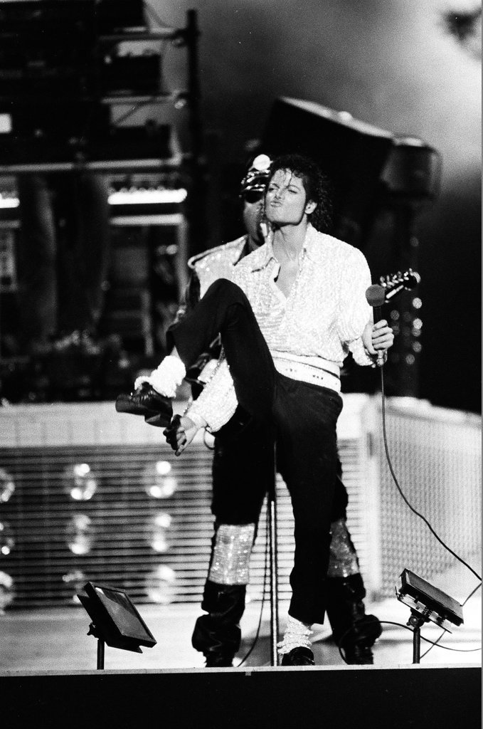 Michael Jackson concert at Comiskey Park - Bob (Robert) Black for Chicago Sun-Times