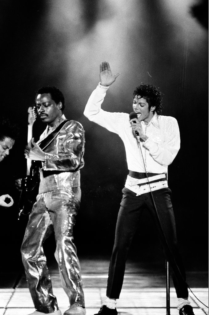Michael Jackson concert at Comiskey Park - Bob (Robert) Black for Chicago Sun-Times