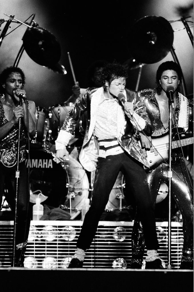 Michael Jackson concert at Comiskey Park - Bob (Robert) Black for Chicago Sun-Times