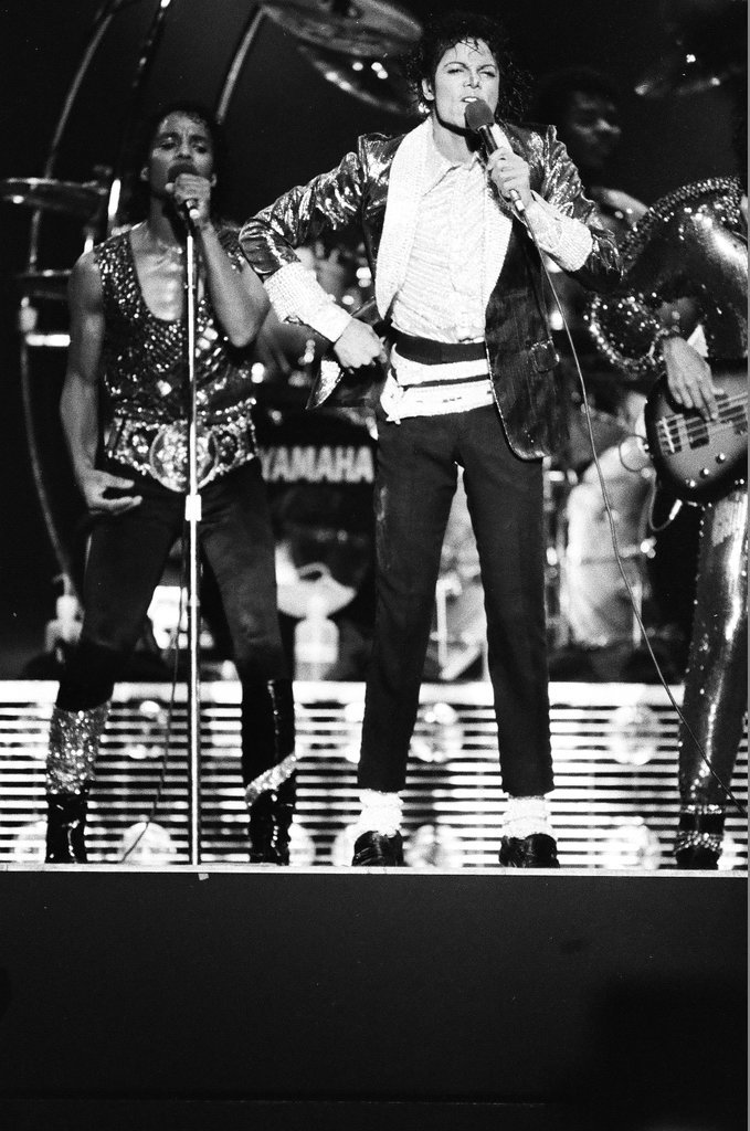 Michael Jackson concert at Comiskey Park - Bob (Robert) Black for Chicago Sun-Times