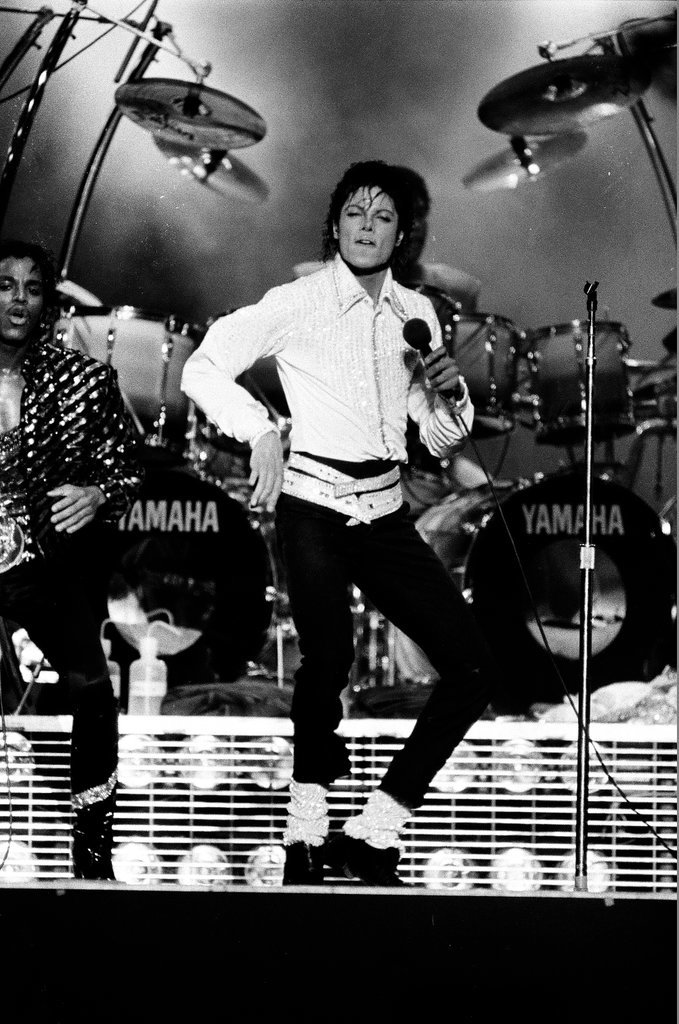 Michael Jackson concert at Comiskey Park - Bob (Robert) Black for Chicago Sun-Times