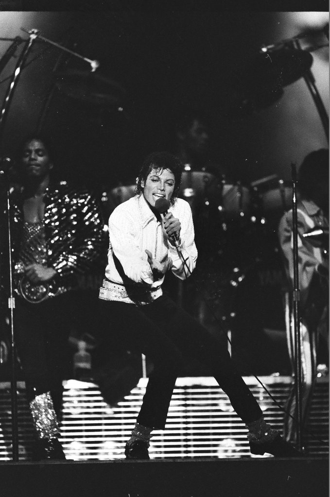 Michael Jackson concert at Comiskey Park - Bob (Robert) Black for Chicago Sun-Times