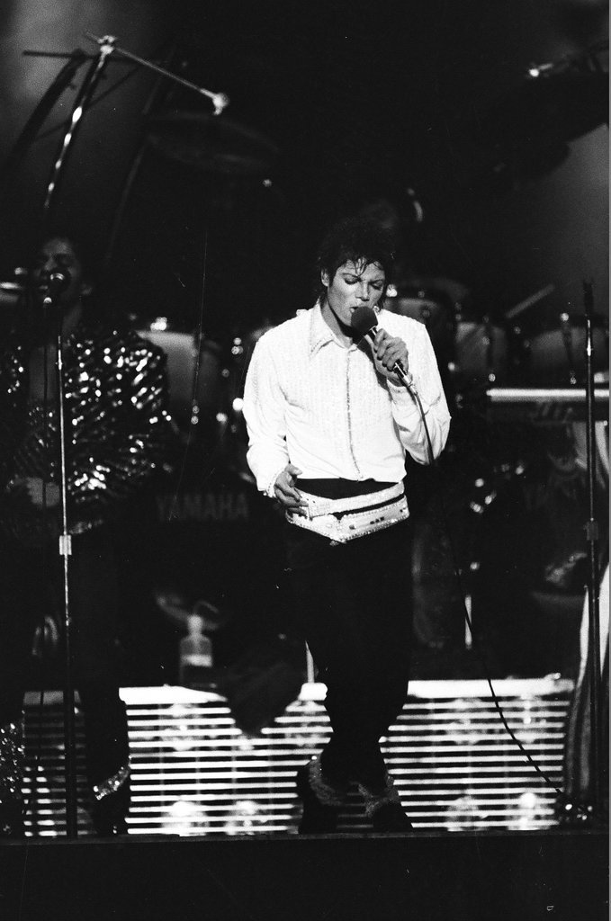Michael Jackson concert at Comiskey Park - Bob (Robert) Black for Chicago Sun-Times
