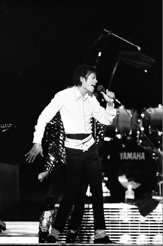 Michael Jackson concert at Comiskey Park - Bob (Robert) Black for Chicago Sun-Times