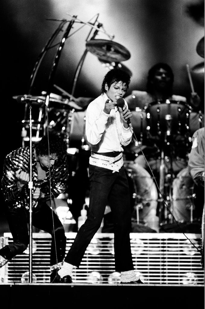 Michael Jackson concert at Comiskey Park - Bob (Robert) Black for Chicago Sun-Times