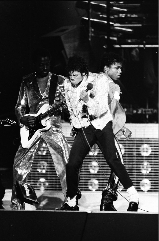 Michael Jackson concert at Comiskey Park - Bob (Robert) Black for Chicago Sun-Times