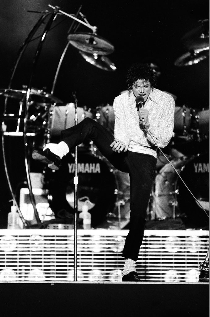 Michael Jackson concert at Comiskey Park - Bob (Robert) Black for Chicago Sun-Times