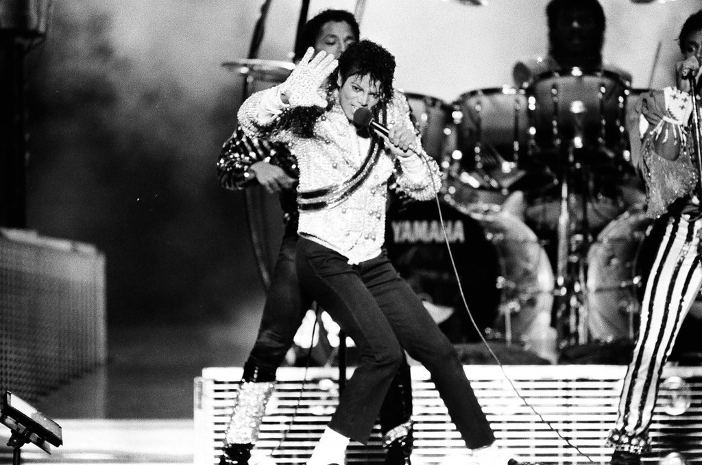 Michael Jackson concert at Comiskey Park - Bob (Robert) Black for Chicago Sun-Times