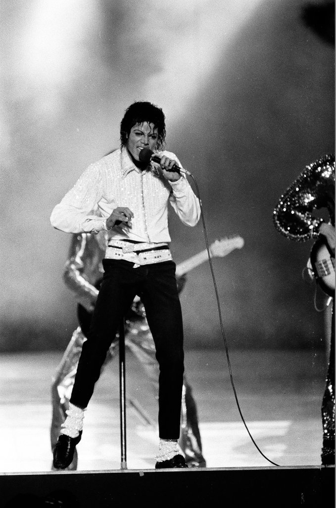 Michael Jackson concert at Comiskey Park - Bob (Robert) Black for Chicago Sun-Times