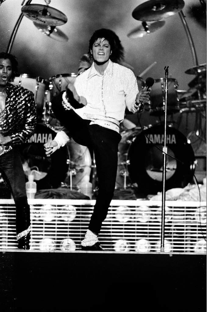 Michael Jackson concert at Comiskey Park - Bob (Robert) Black for Chicago Sun-Times