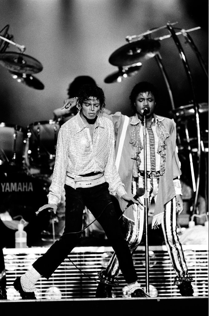 Michael Jackson concert at Comiskey Park - Bob (Robert) Black for Chicago Sun-Times