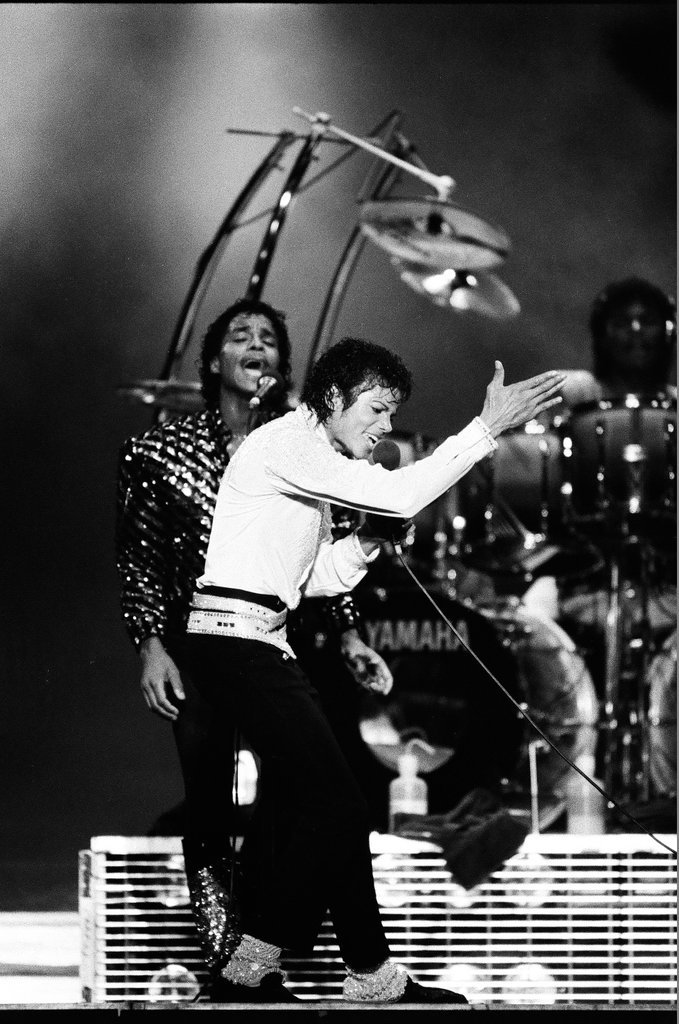 Michael Jackson concert at Comiskey Park - Bob (Robert) Black for Chicago Sun-Times