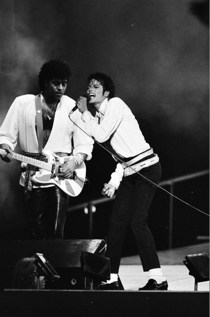 Michael Jackson concert at Comiskey Park - Bob (Robert) Black for Chicago Sun-Times