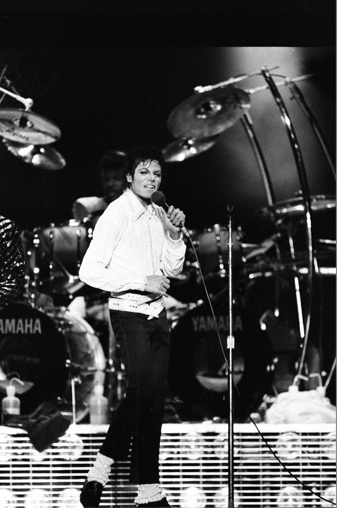 Michael Jackson concert at Comiskey Park - Bob (Robert) Black for Chicago Sun-Times