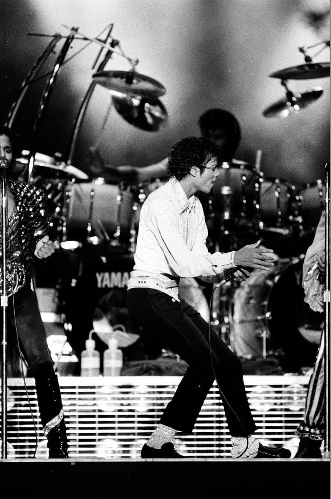 Michael Jackson concert at Comiskey Park - Bob (Robert) Black for Chicago Sun-Times