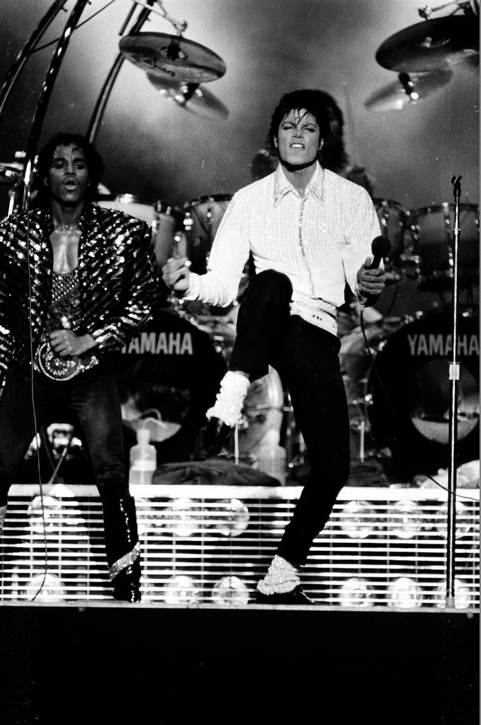 Michael Jackson concert at Comiskey Park - Bob (Robert) Black for Chicago Sun-Times