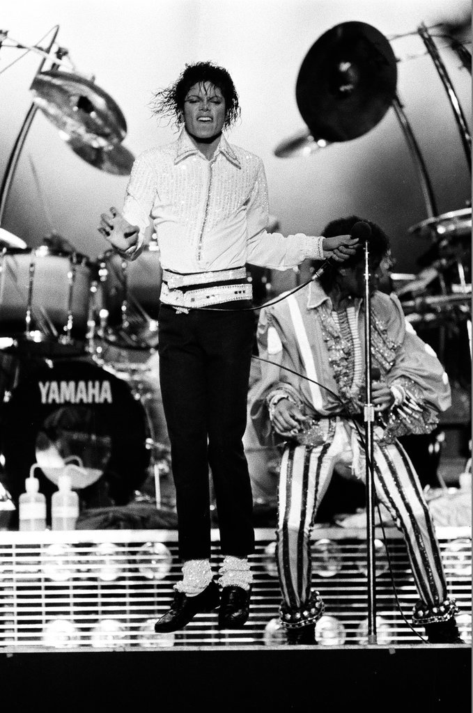 Michael Jackson concert at Comiskey Park - Bob (Robert) Black for Chicago Sun-Times
