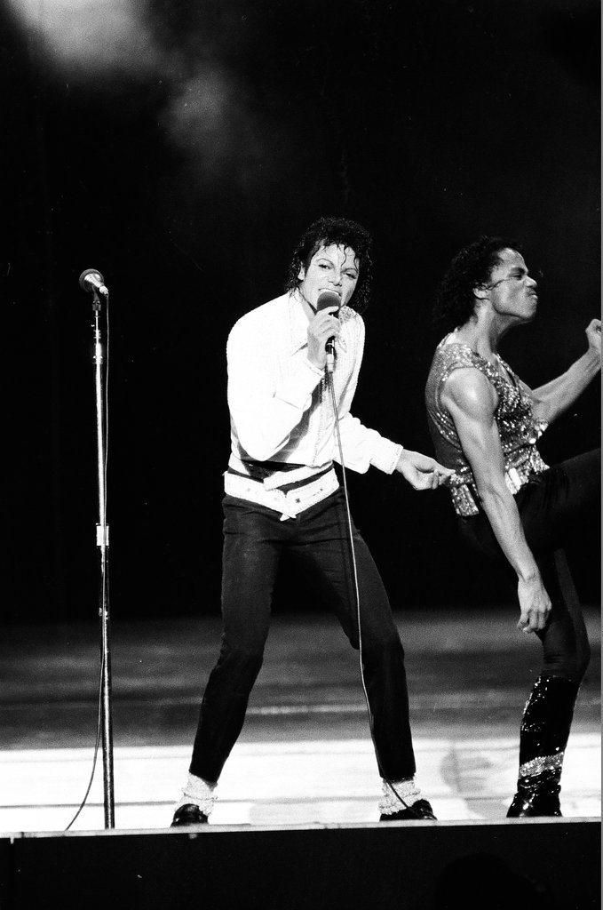 Michael Jackson concert at Comiskey Park - Bob (Robert) Black for Chicago Sun-Times