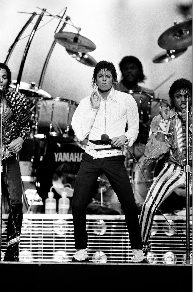 Michael Jackson concert at Comiskey Park - Bob (Robert) Black for Chicago Sun-Times