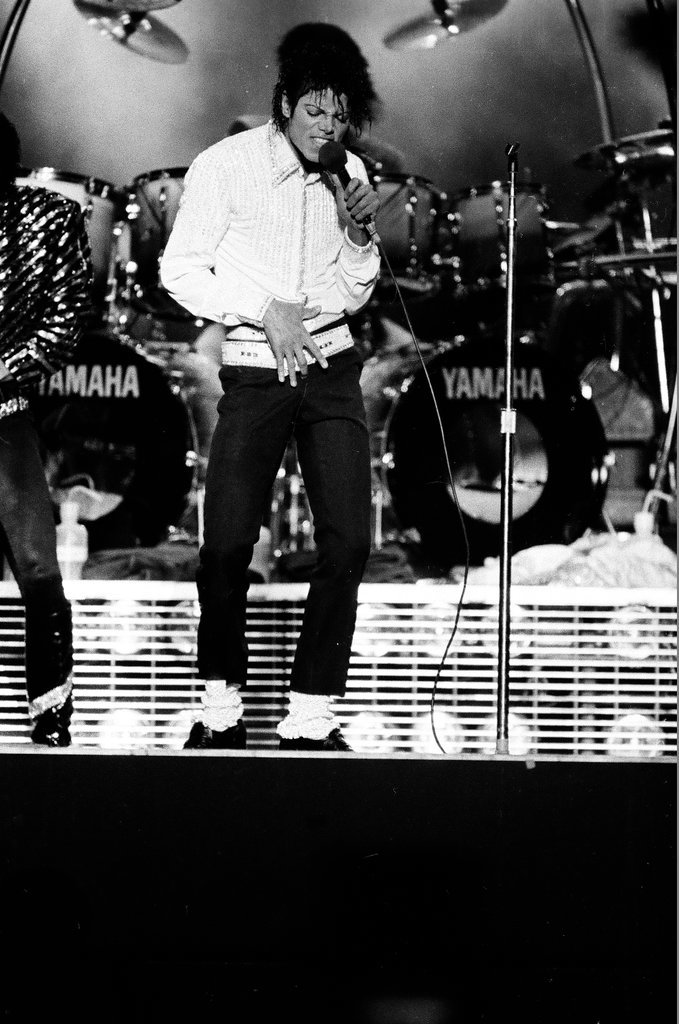 Michael Jackson concert at Comiskey Park - Bob (Robert) Black for Chicago Sun-Times