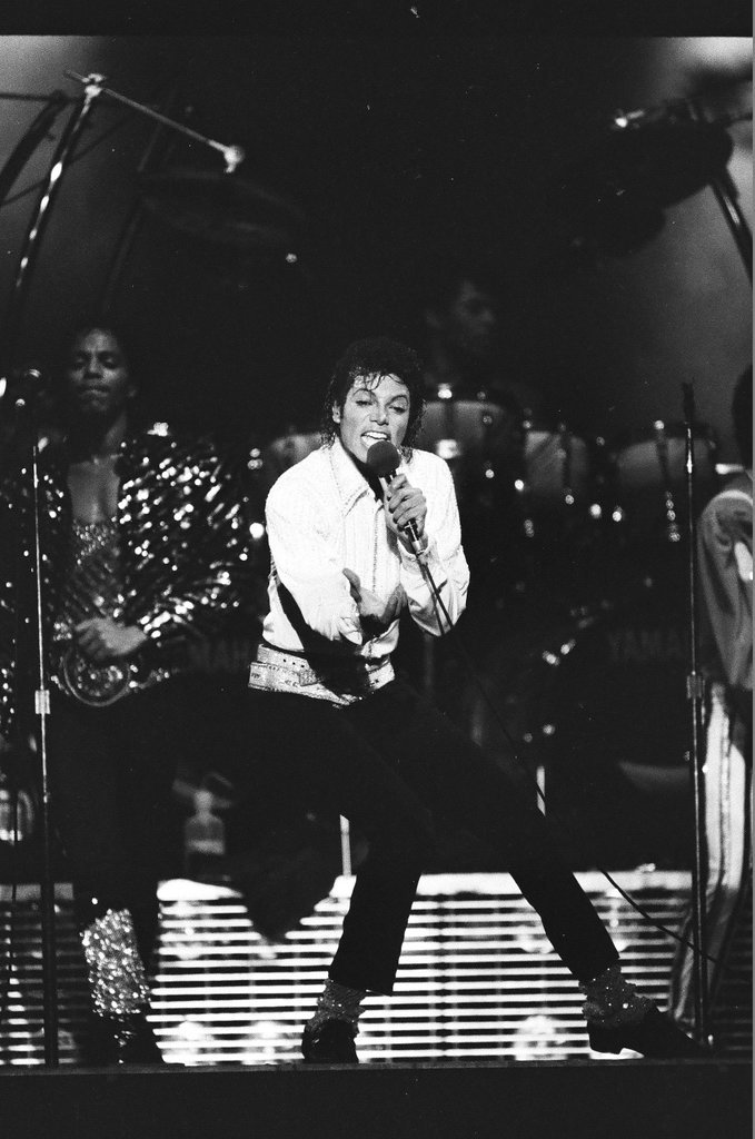 Michael Jackson concert at Comiskey Park - Bob (Robert) Black for Chicago Sun-Times