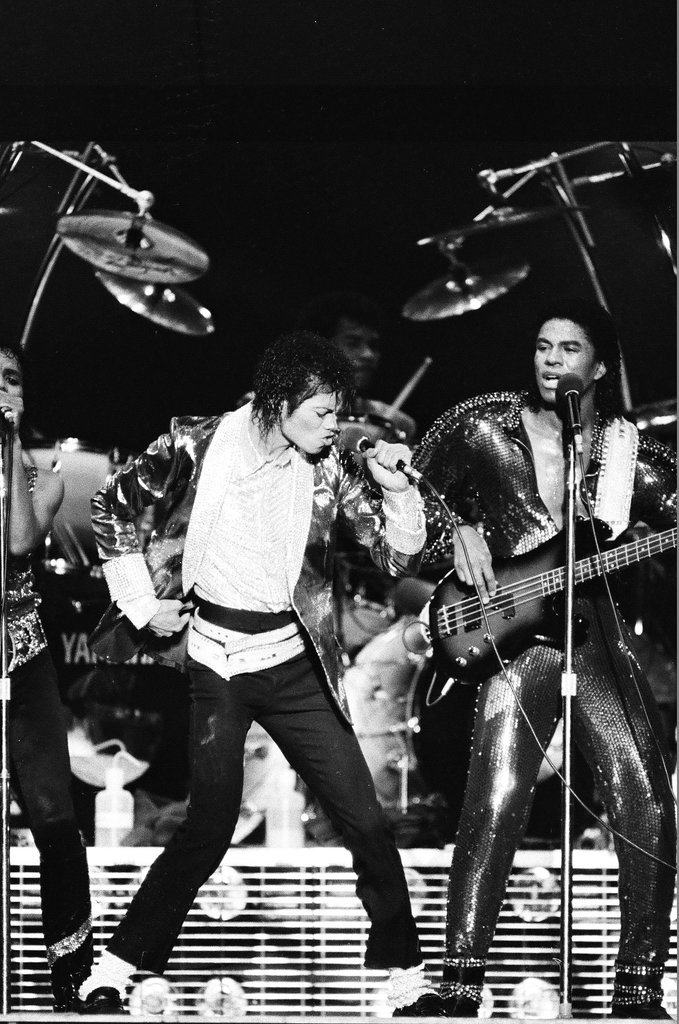 Michael Jackson concert at Comiskey Park - Bob (Robert) Black for Chicago Sun-Times