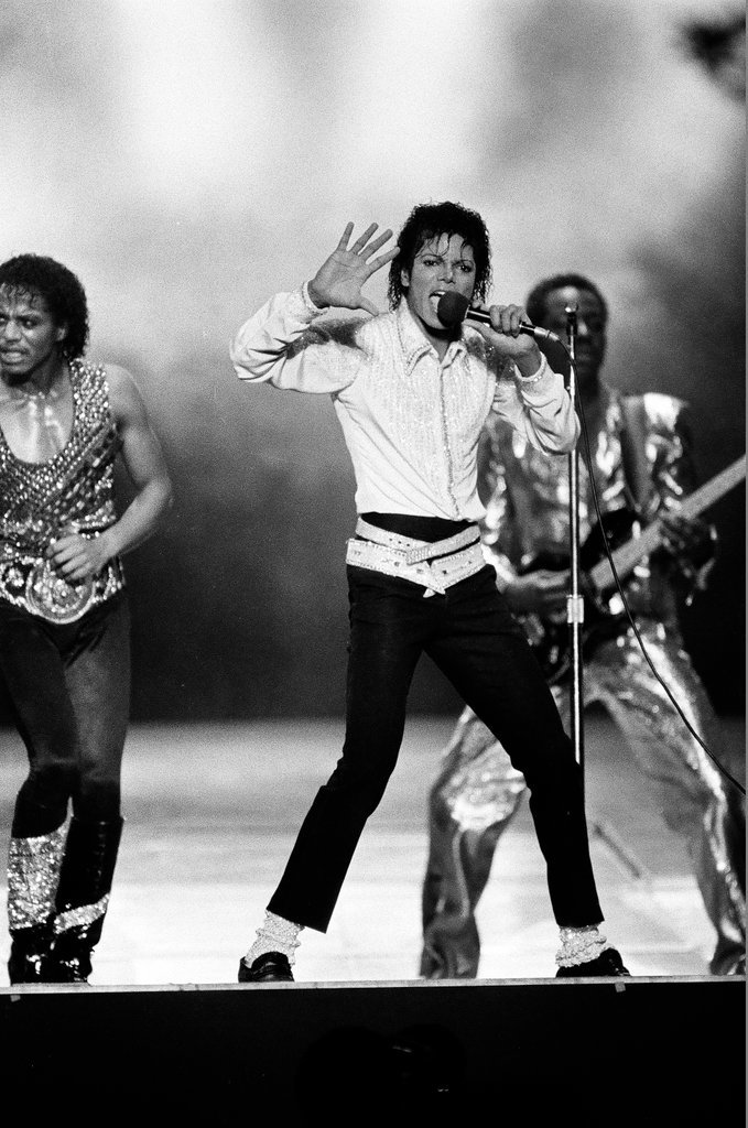 Michael Jackson concert at Comiskey Park - Bob (Robert) Black for Chicago Sun-Times