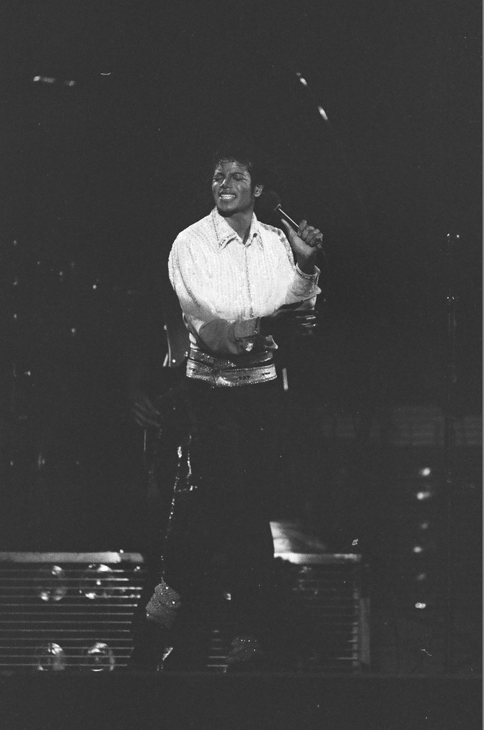 Michael Jackson concert at Comiskey Park - Bob (Robert) Black for Chicago Sun-Times