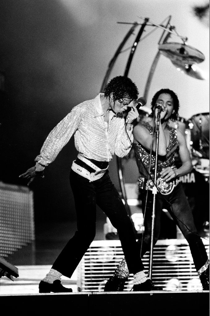 Michael Jackson concert at Comiskey Park - Bob (Robert) Black for Chicago Sun-Times