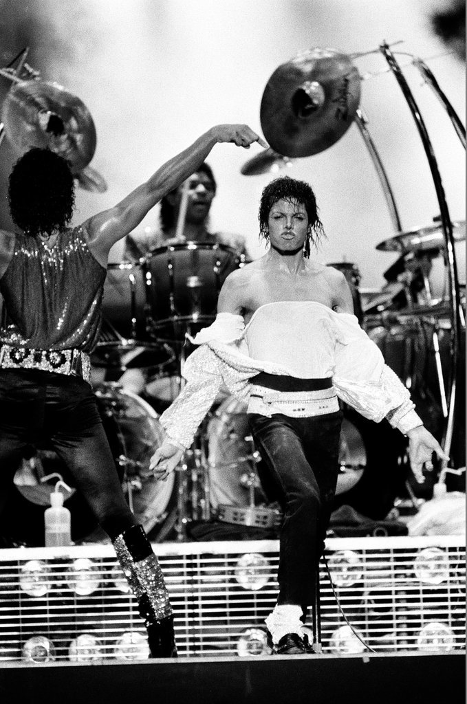 Michael Jackson concert at Comiskey Park - Bob (Robert) Black for Chicago Sun-Times