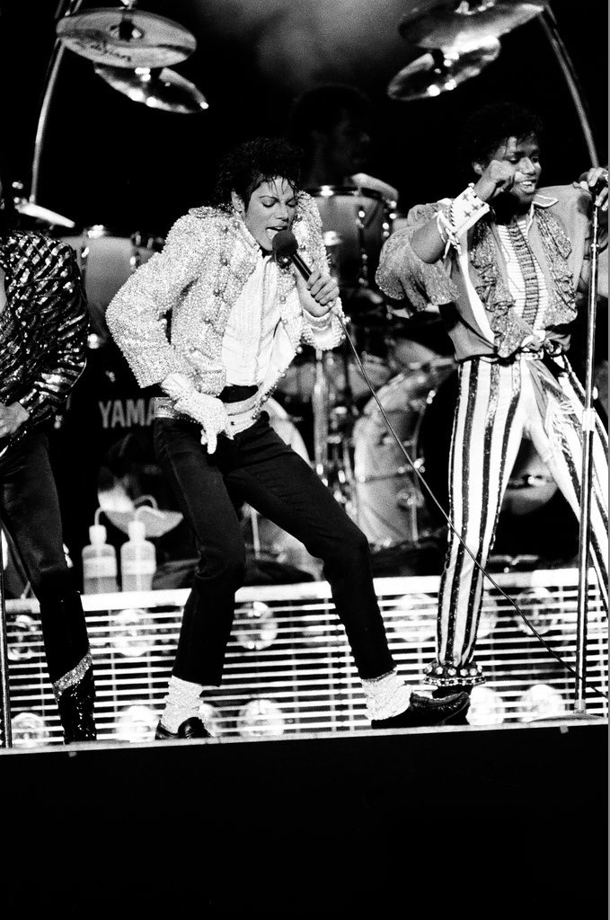 Michael Jackson concert at Comiskey Park - Bob (Robert) Black for Chicago Sun-Times