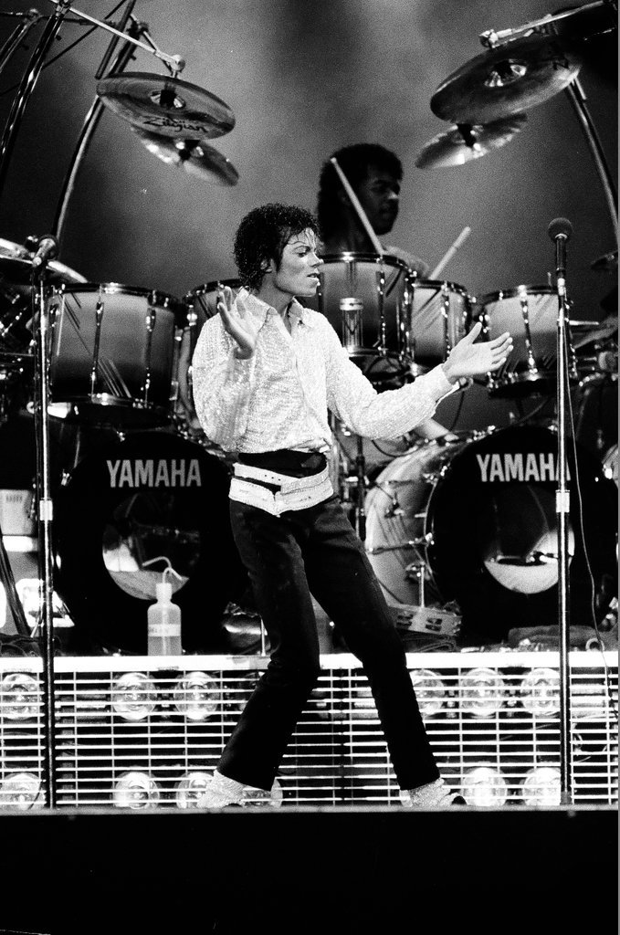 Michael Jackson concert at Comiskey Park - Bob (Robert) Black for Chicago Sun-Times