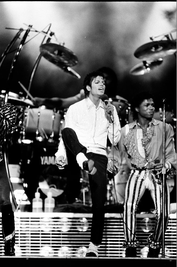 Michael Jackson concert at Comiskey Park - Bob (Robert) Black for Chicago Sun-Times