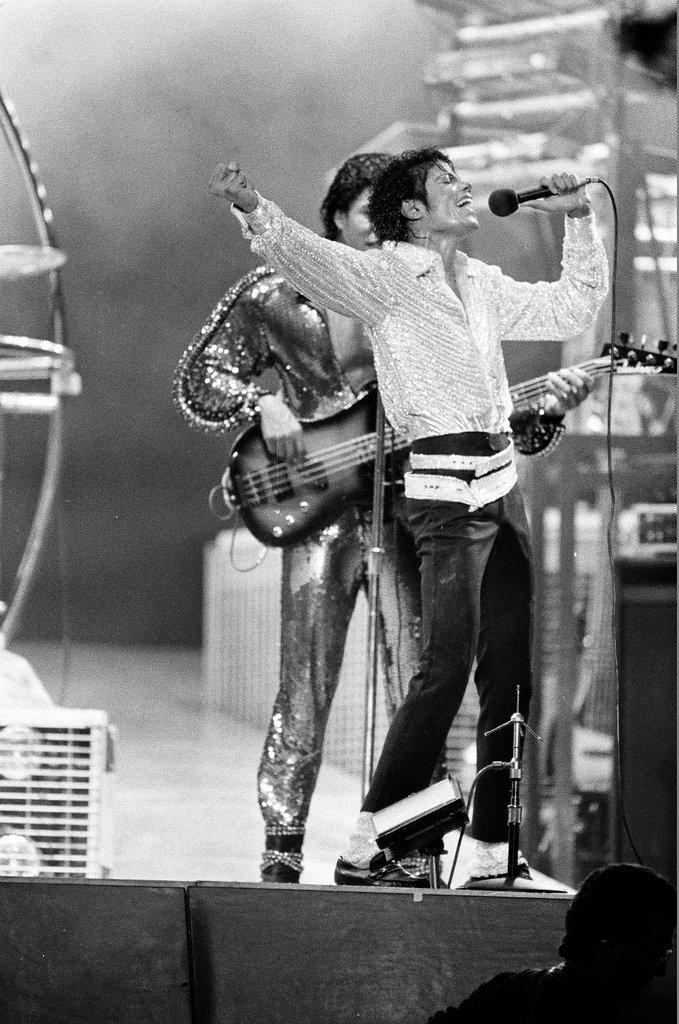 Michael Jackson concert at Comiskey Park - Bob (Robert) Black for Chicago Sun-Times
