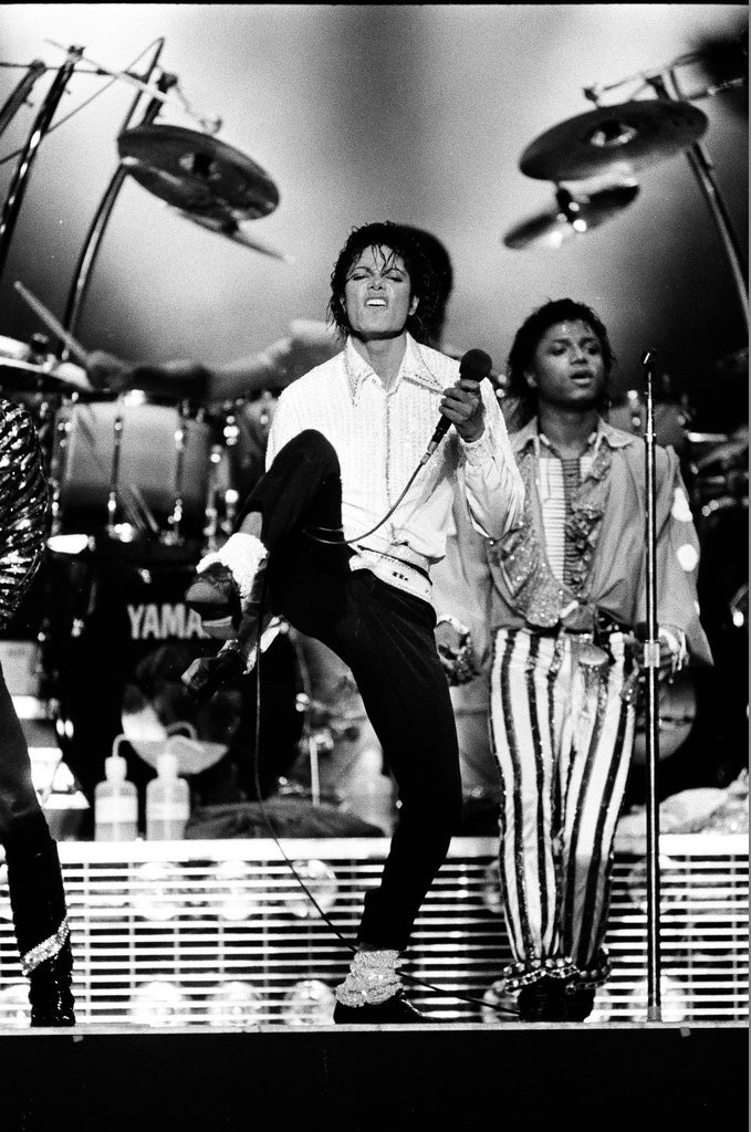 Michael Jackson concert at Comiskey Park - Bob (Robert) Black for Chicago Sun-Times
