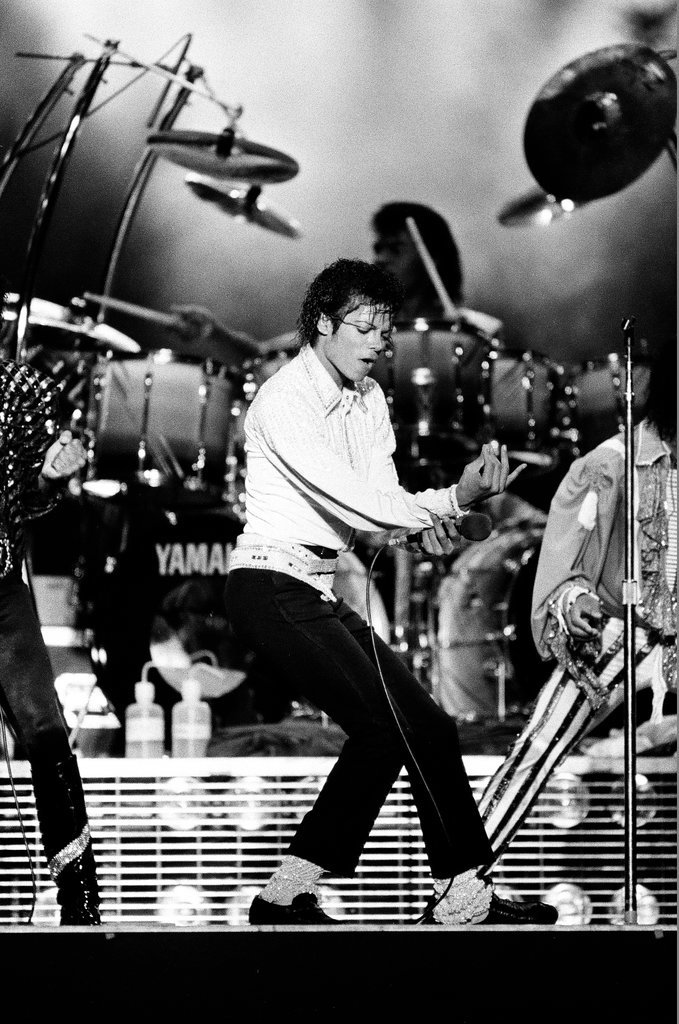 Michael Jackson concert at Comiskey Park - Bob (Robert) Black for Chicago Sun-Times