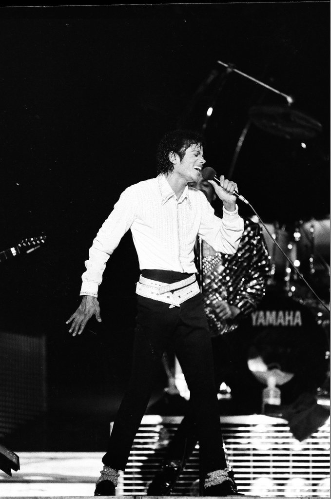 Michael Jackson concert at Comiskey Park - Bob (Robert) Black for Chicago Sun-Times