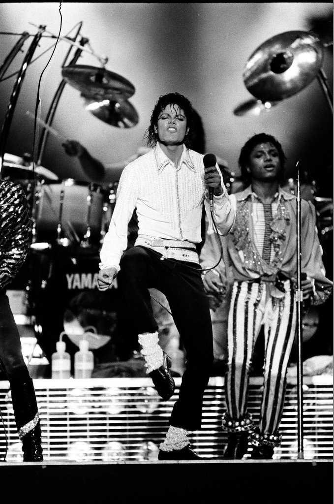 Michael Jackson concert at Comiskey Park - Bob (Robert) Black for Chicago Sun-Times