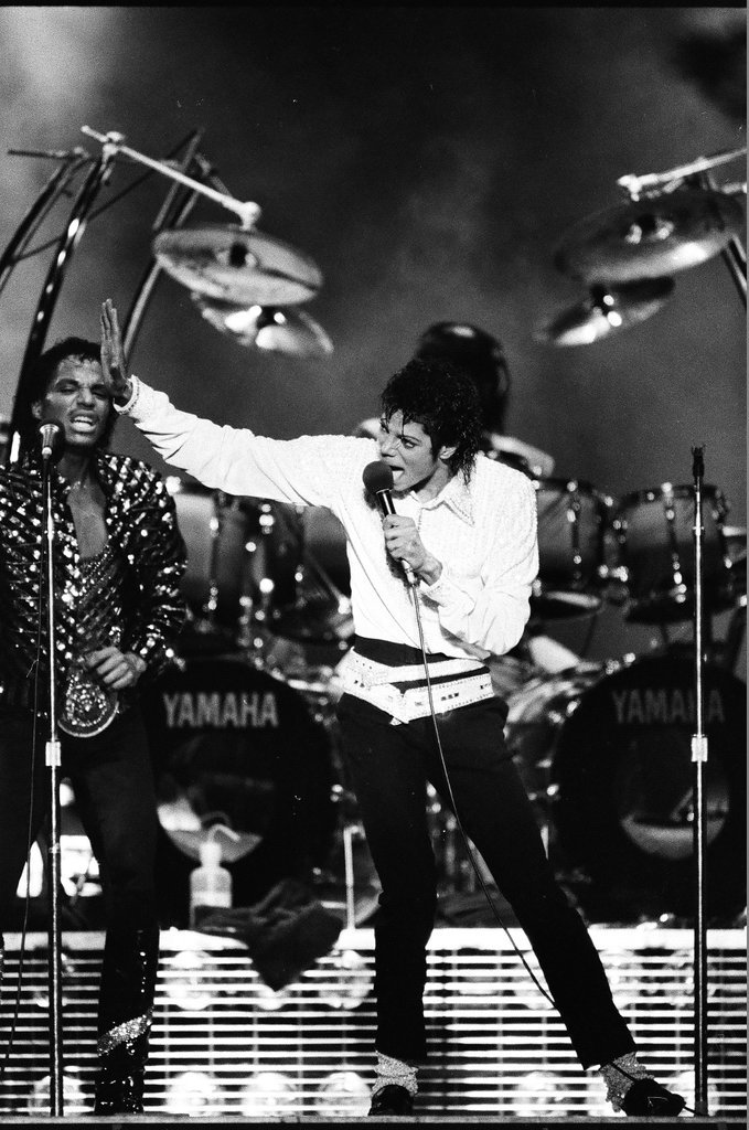 Michael Jackson concert at Comiskey Park - Bob (Robert) Black for Chicago Sun-Times