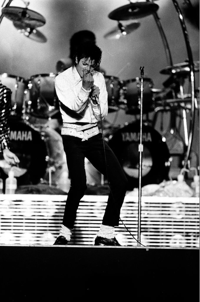 Michael Jackson concert at Comiskey Park - Bob (Robert) Black for Chicago Sun-Times