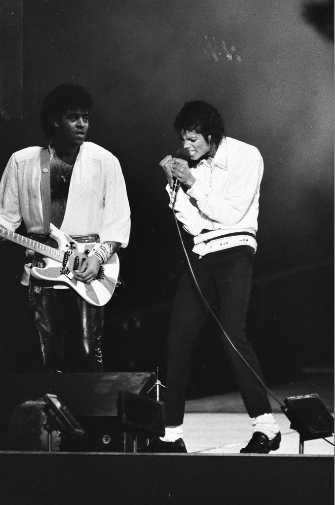 Michael Jackson concert at Comiskey Park - Bob (Robert) Black for Chicago Sun-Times