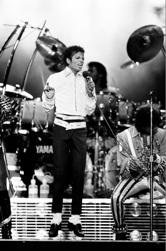 Michael Jackson concert at Comiskey Park - Bob (Robert) Black for Chicago Sun-Times