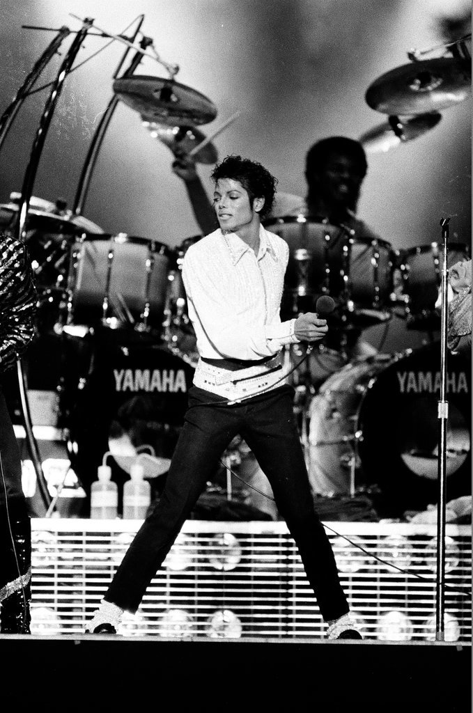 Michael Jackson concert at Comiskey Park - Bob (Robert) Black for Chicago Sun-Times