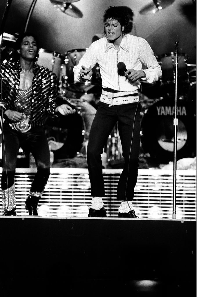 Michael Jackson concert at Comiskey Park - Bob (Robert) Black for Chicago Sun-Times