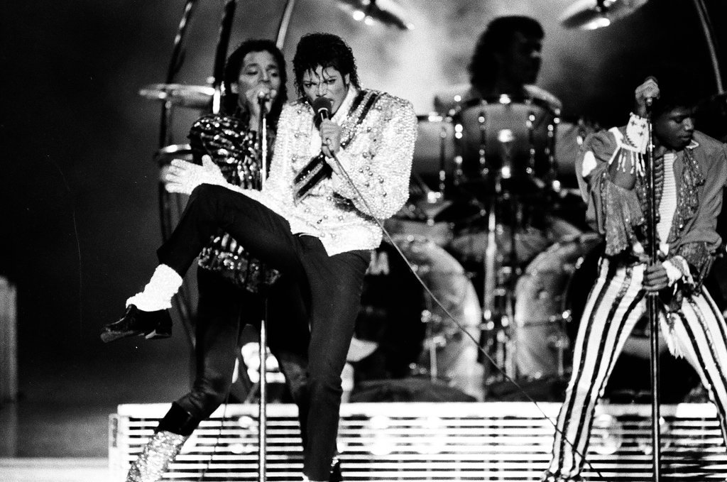 Michael Jackson concert at Comiskey Park - Bob (Robert) Black for Chicago Sun-Times